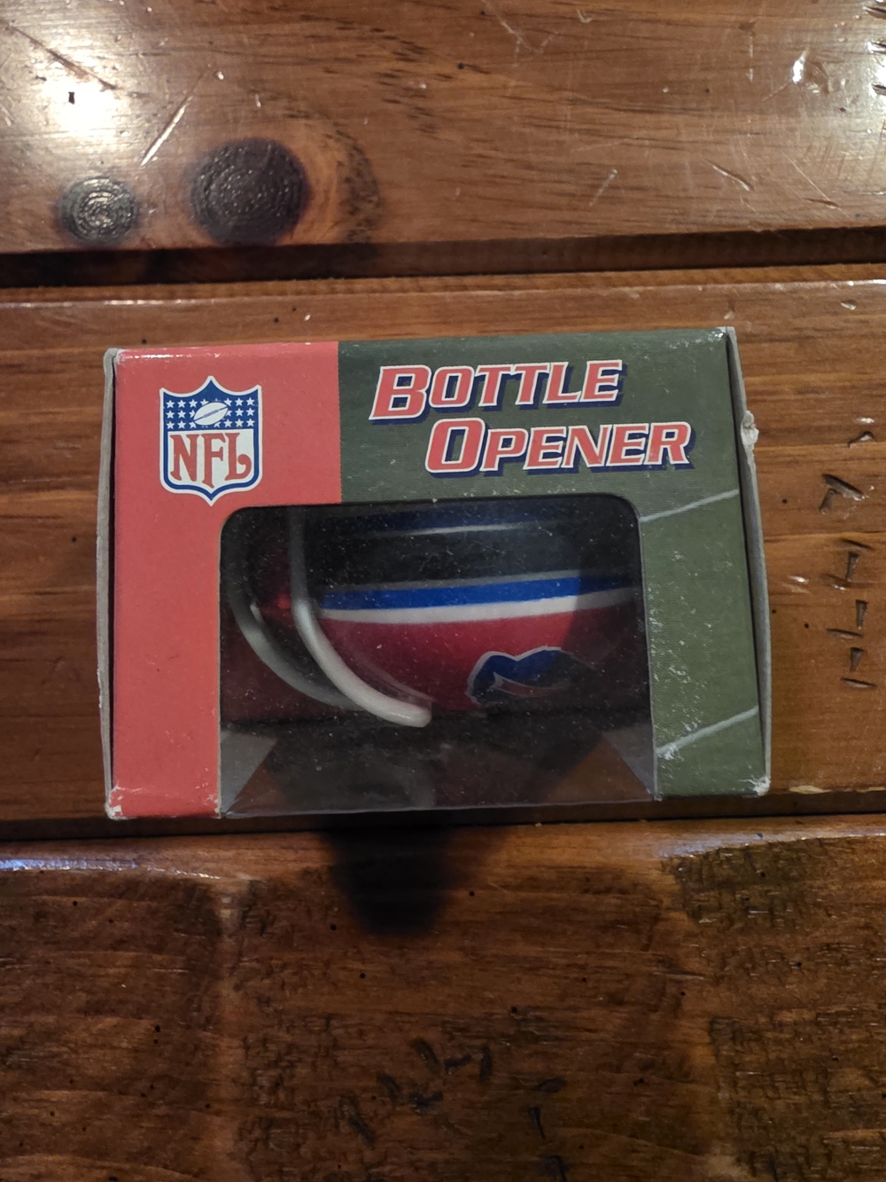 NFL Buffalo Bills Helmet Bottle Opener - Red and Blue - Picture 3 of 4